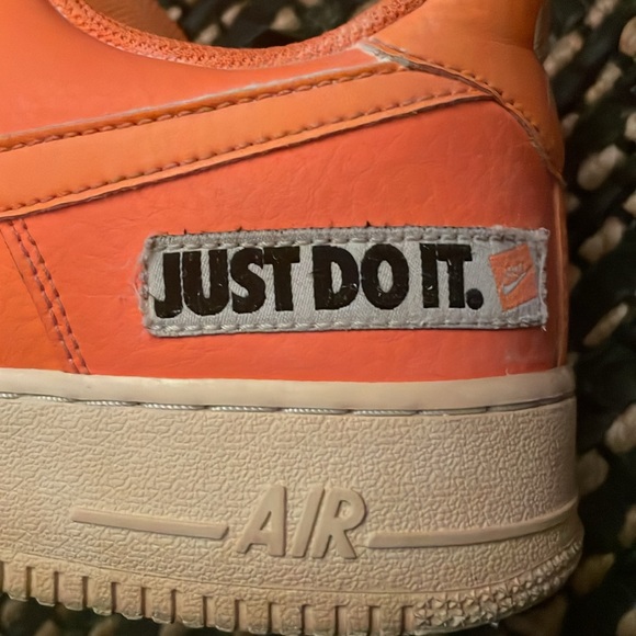Nike Air Force 1 '07 LV8 JDI Leather Total Orange Mens Sz 10 - Picture 8 of 9